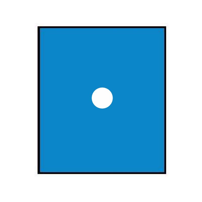 Покриття операційне 50х60cm(см), з отвором діаметром 5-6cm(см) по центру, СМС 30g/m2(г/м2) , стерильне, одноразового використанняТМ «АХІЛЛ»